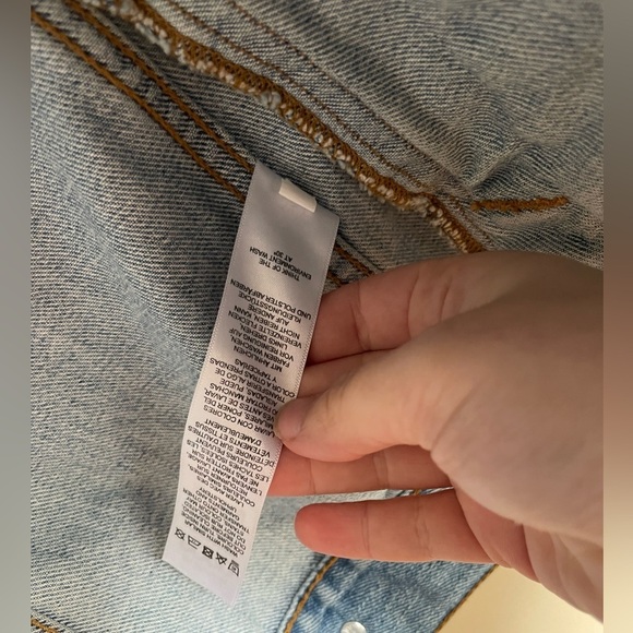 ASOS Denim button down Jacket size 2 - Picture 4 of 8